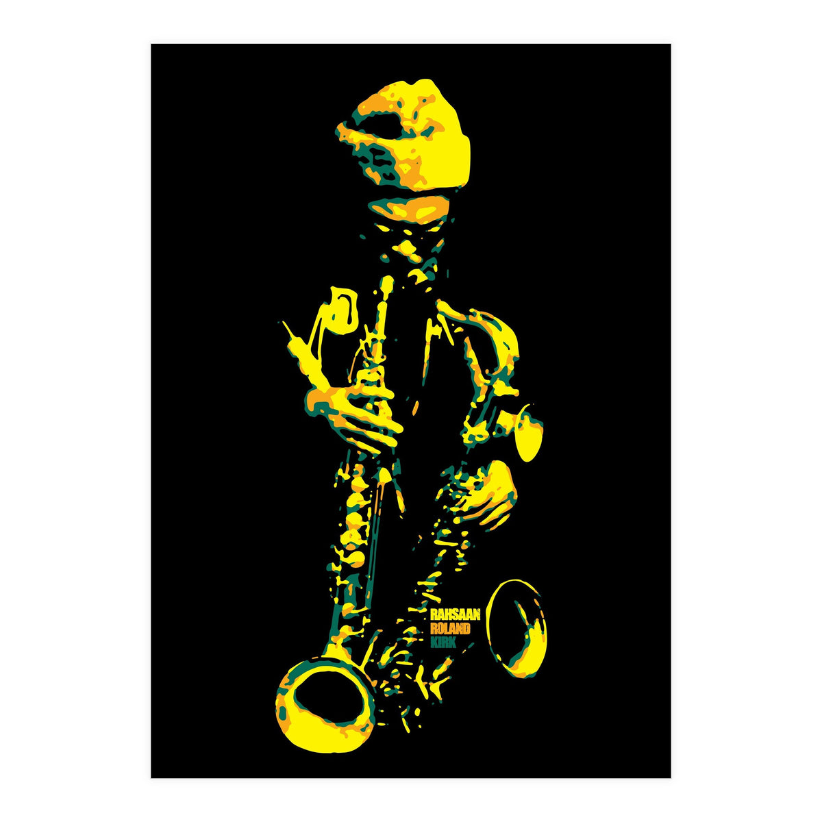 Rahsaan Roland Kirk in Pop Art (Print Only)