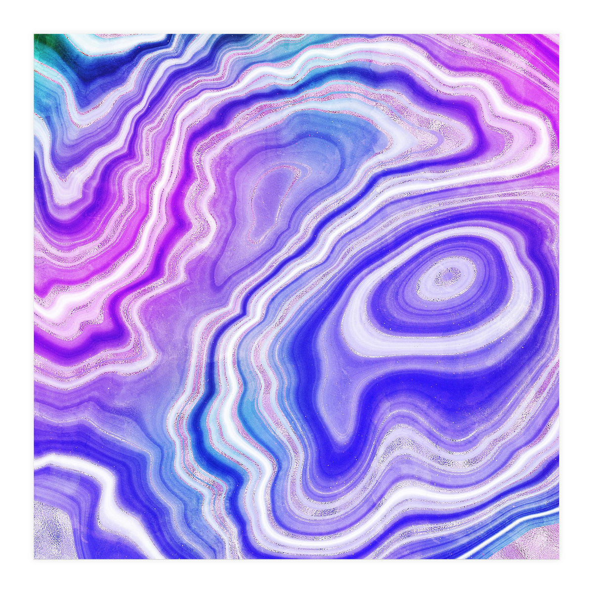 Neon Agate Texture 06 (Print Only)