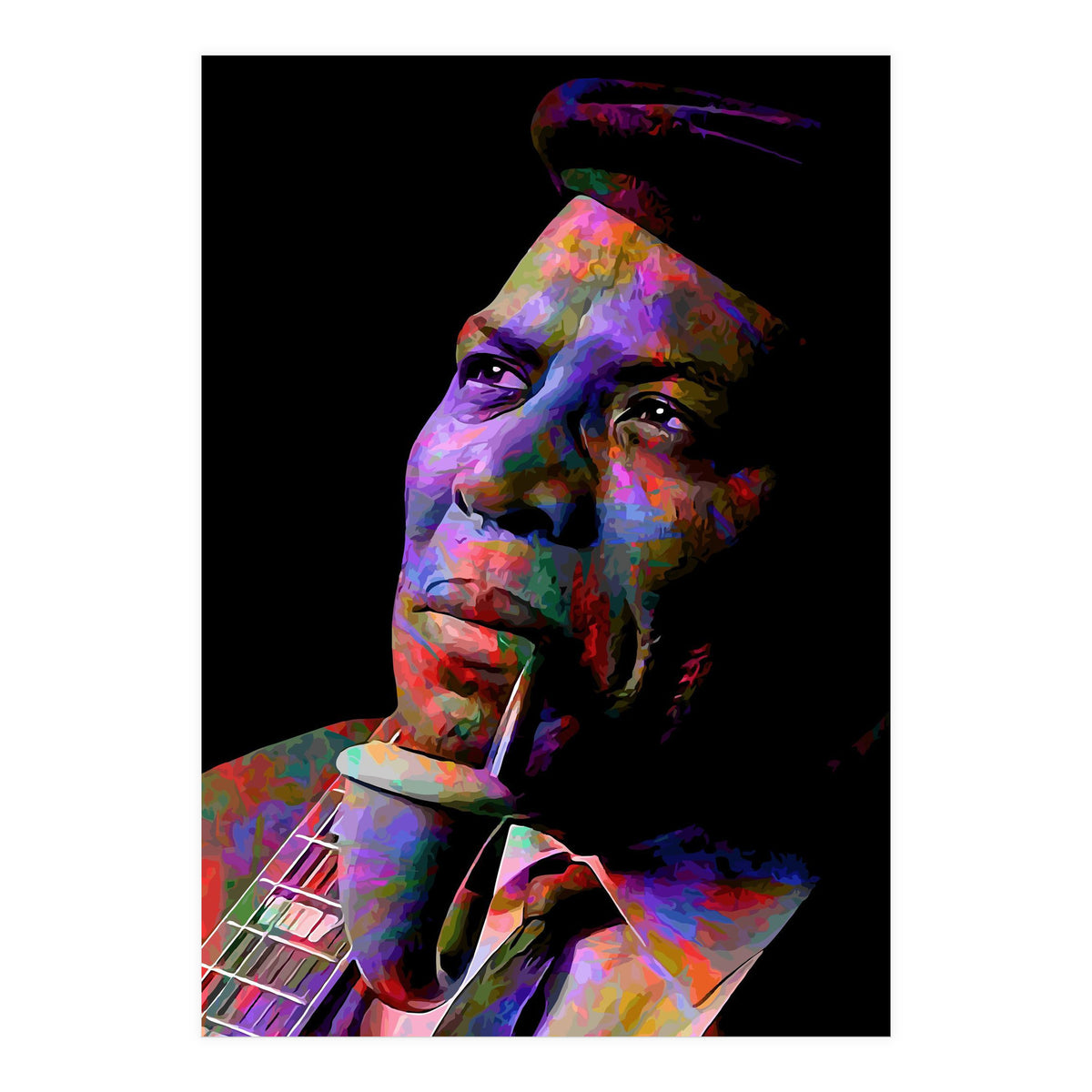 Howlin Wolf American Blues Musician Legend Colorful (Print Only)