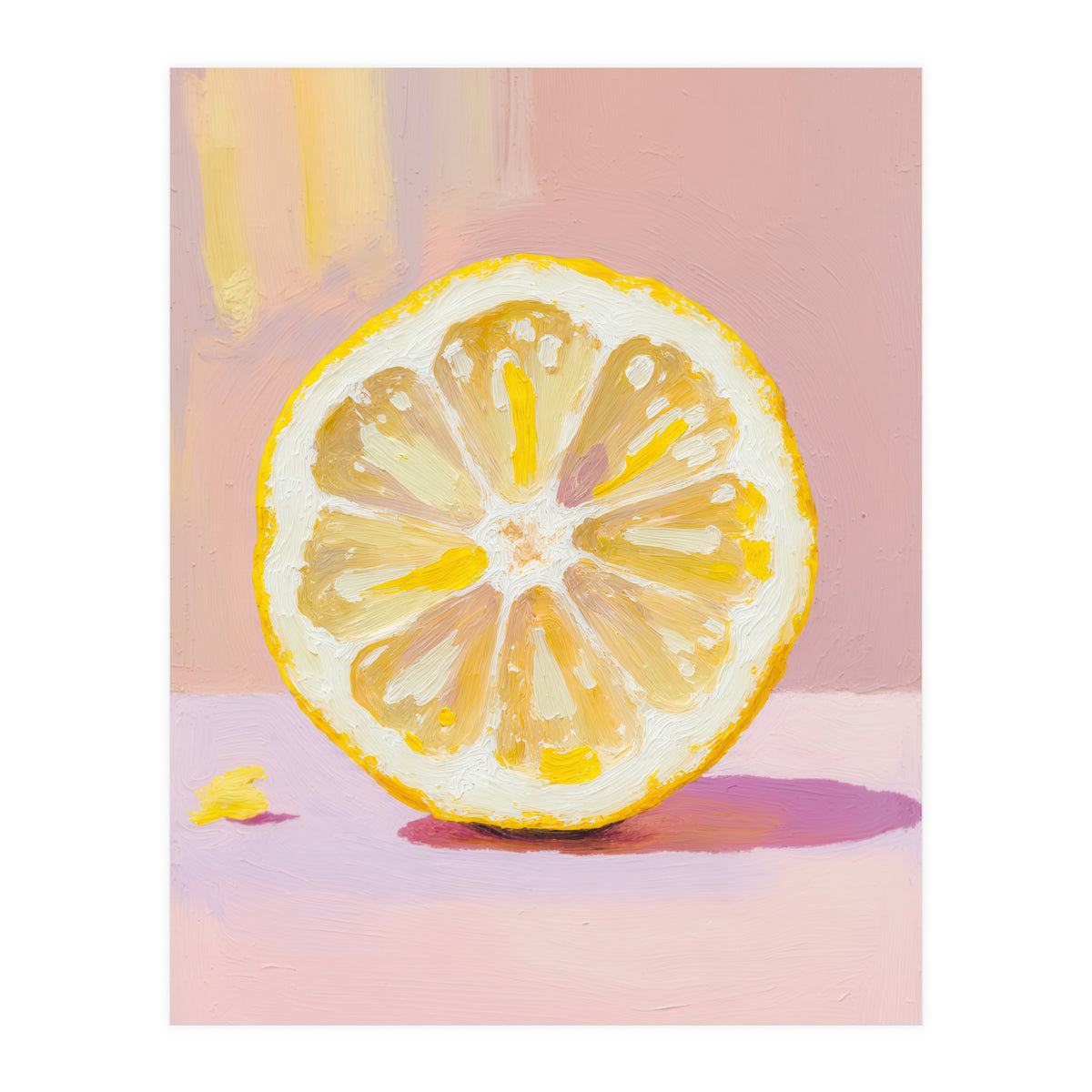 Lemon Slice – Modern Still Life Food (Print Only)