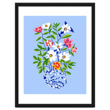 The Floopy Planter, Abstract Flower Pot Illustration, Pop Bohemian Eclectic Botanical, Flower Colorful Blossom thumbnail
