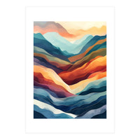 Abstract Ethereal Mountain Landscape (Print Only)
