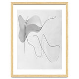 Abstract Black And White Flowing Lines And Shapes thumbnail