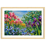 Vibrant Spring Meadow Oil Painting thumbnail