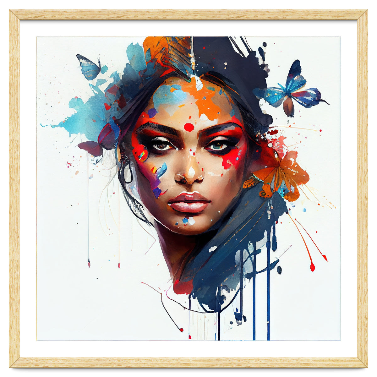 Aerial Bloom Hindu Portrait