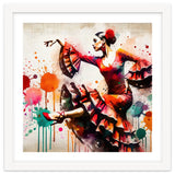 Fiery Flamenco Dancer In Motion thumbnail