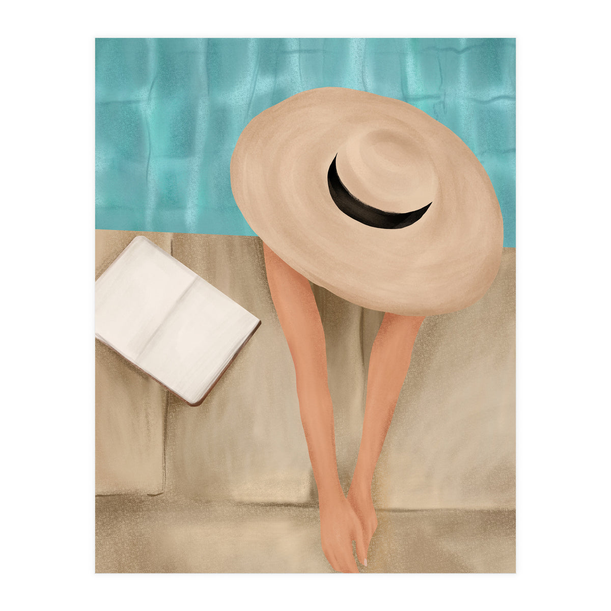 On The Edge Of The Pool II (Print Only)