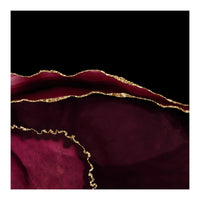 Burgundy & Gold Agate Texture 05 (Print Only)