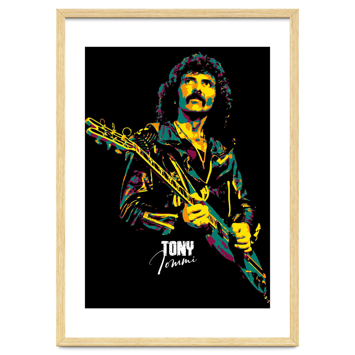 Tony Iommi Musician Legend in Pop Art