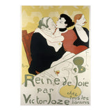Henri de Toulouse-Lautrec: Poster for the novel Reine de joie, moeurs du demi-monde by Victor Joze. (Print Only) thumbnail