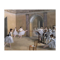 The Dance Foyer at the Opera on the rue Le Peletier, 1872 - 32x46 cm - oil on canvas. (Print Only)