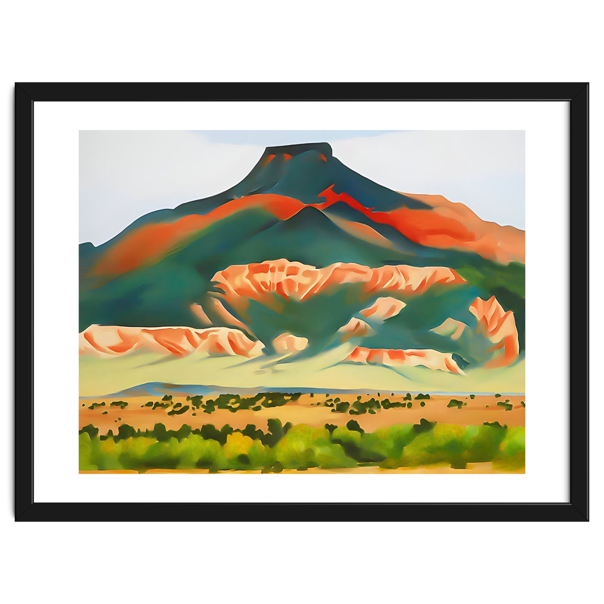 Georgia O’Keeffe – My Front Yard, Summer (1941) | Vibrant Southwestern Landscape in Modernist Style
