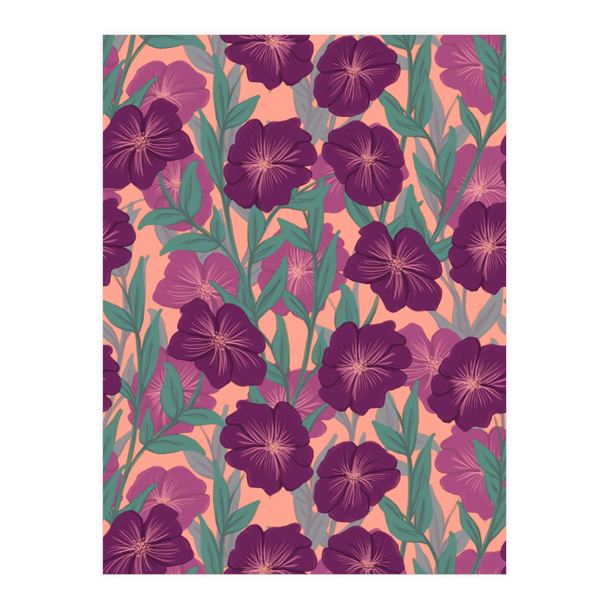 Bold Bloom Purple (Print Only)
