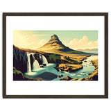 Vintage Iceland, Kirkjufell Mountain Poster thumbnail