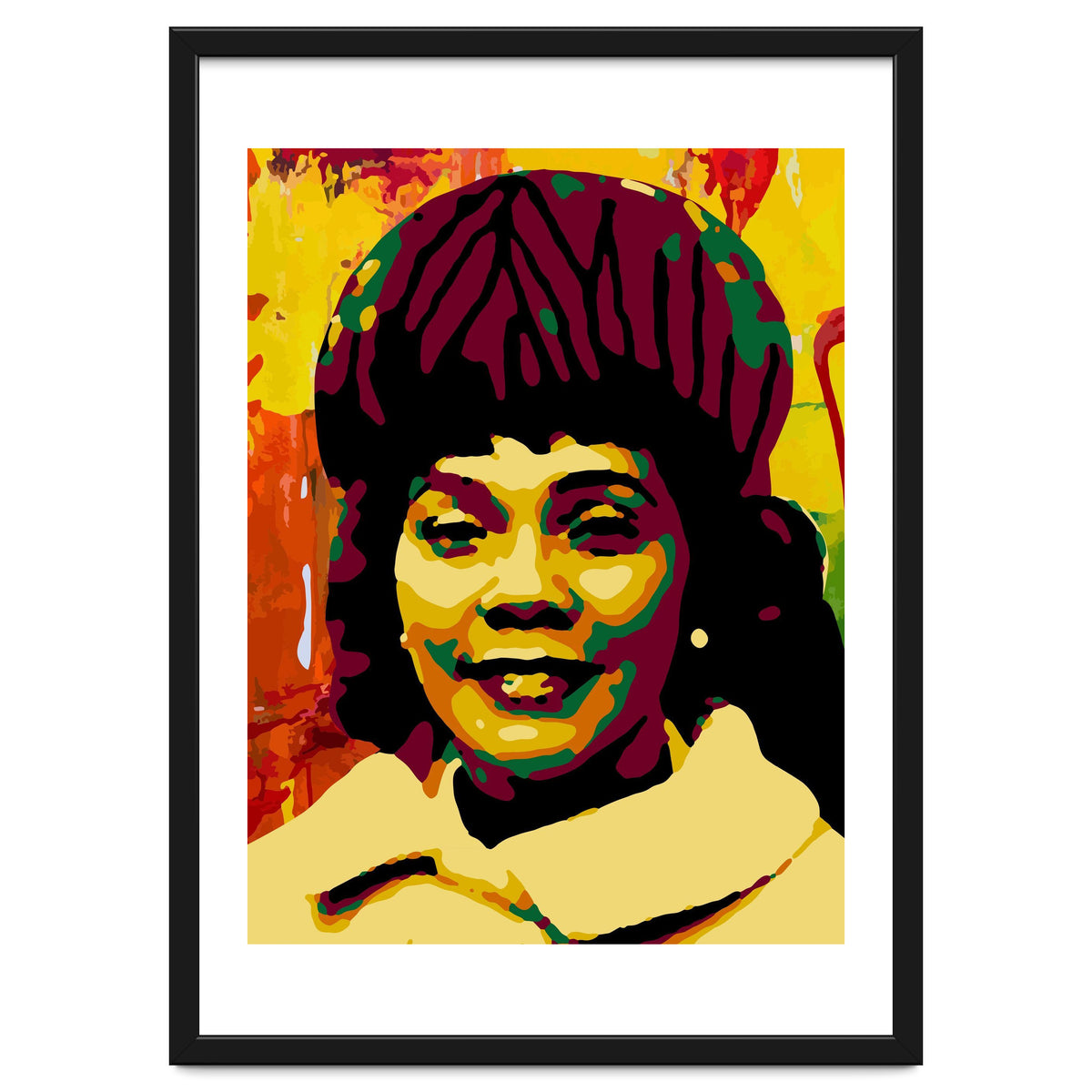 Coretta Scott King Colorful Abstract Art