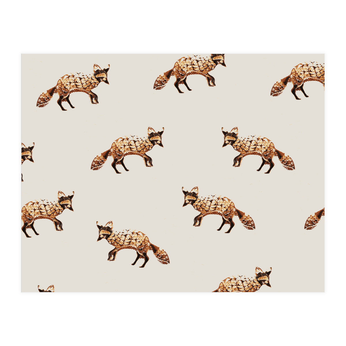 Gold Fox Pattern (Print Only)
