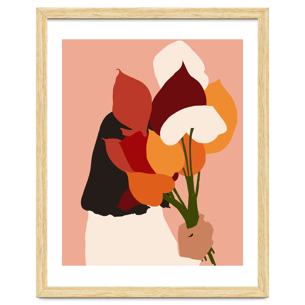 The Comfort Zone, Pastel Bohemian Woman, Floral Self Care Self Love Positivity Growth, Eclectic Boho Concept