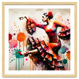 Fiery Flamenco Dancer In Motion thumbnail