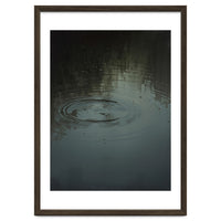 Moody Rain Puddle Ripples Oil Painting