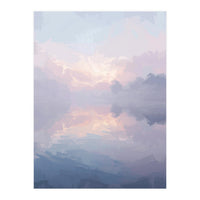 Ethereal Misty Lakeside at Dawn (Print Only)