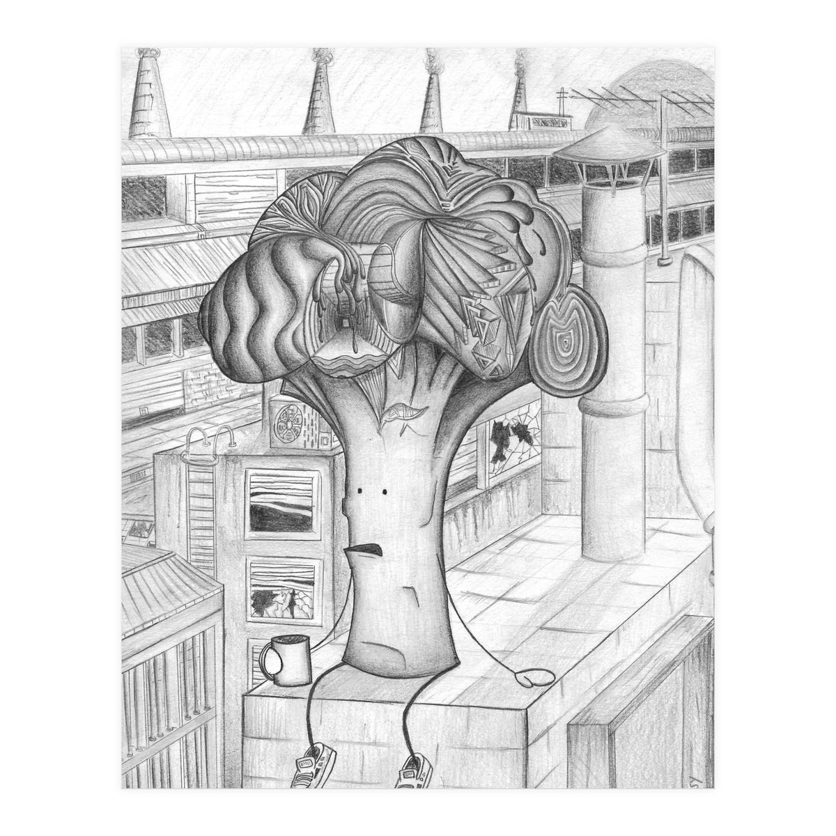 Mr Brokkoli by Charsy  (Print Only)