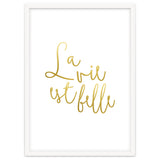 La vie est belle #society6 #typography #buyart thumbnail