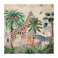 Vintage Fantasy African Animals Safari (Print Only)