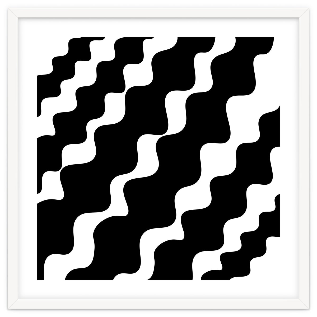 Black Wavy Pattern