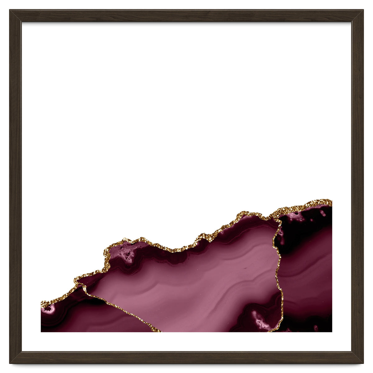 Burgundy & Gold Agate Texture 27