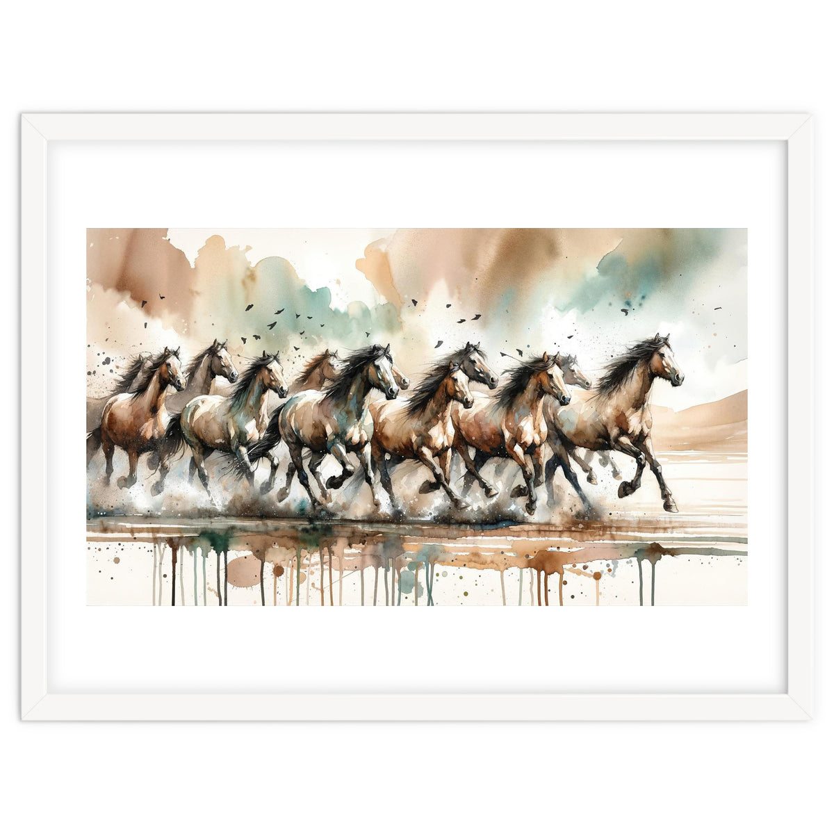 Running Horses Panorama