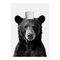 Bear, Toilet Paper Crown, Nursery Animal Art for Children (Print Only)