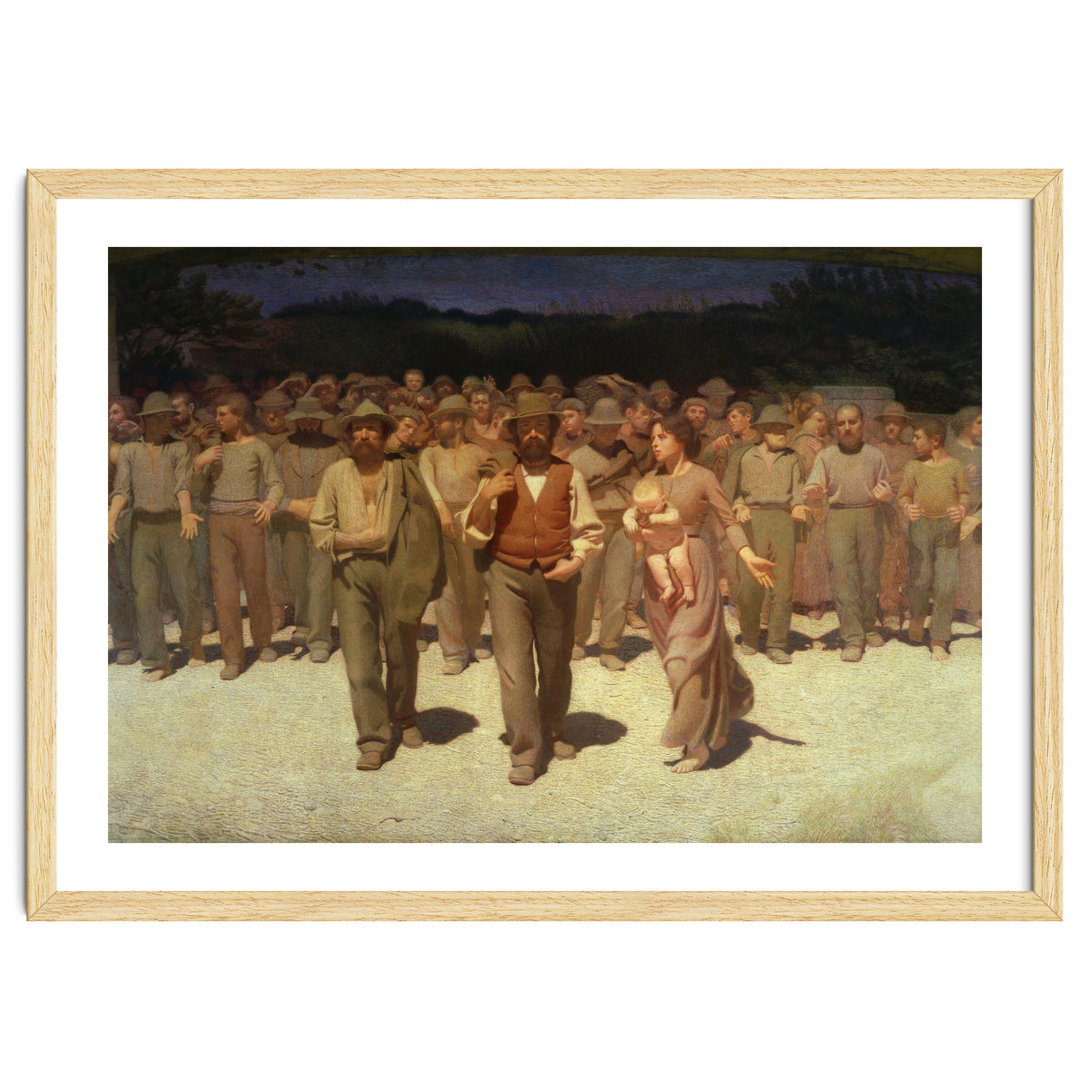 Giuseppe Pellizza da Volpedo / 'The Fourth State', 1901, Oil on canvas, 293 × 545 cm.