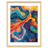 Vibrant Fluid Acrylic Pour Abstract Art thumbnail