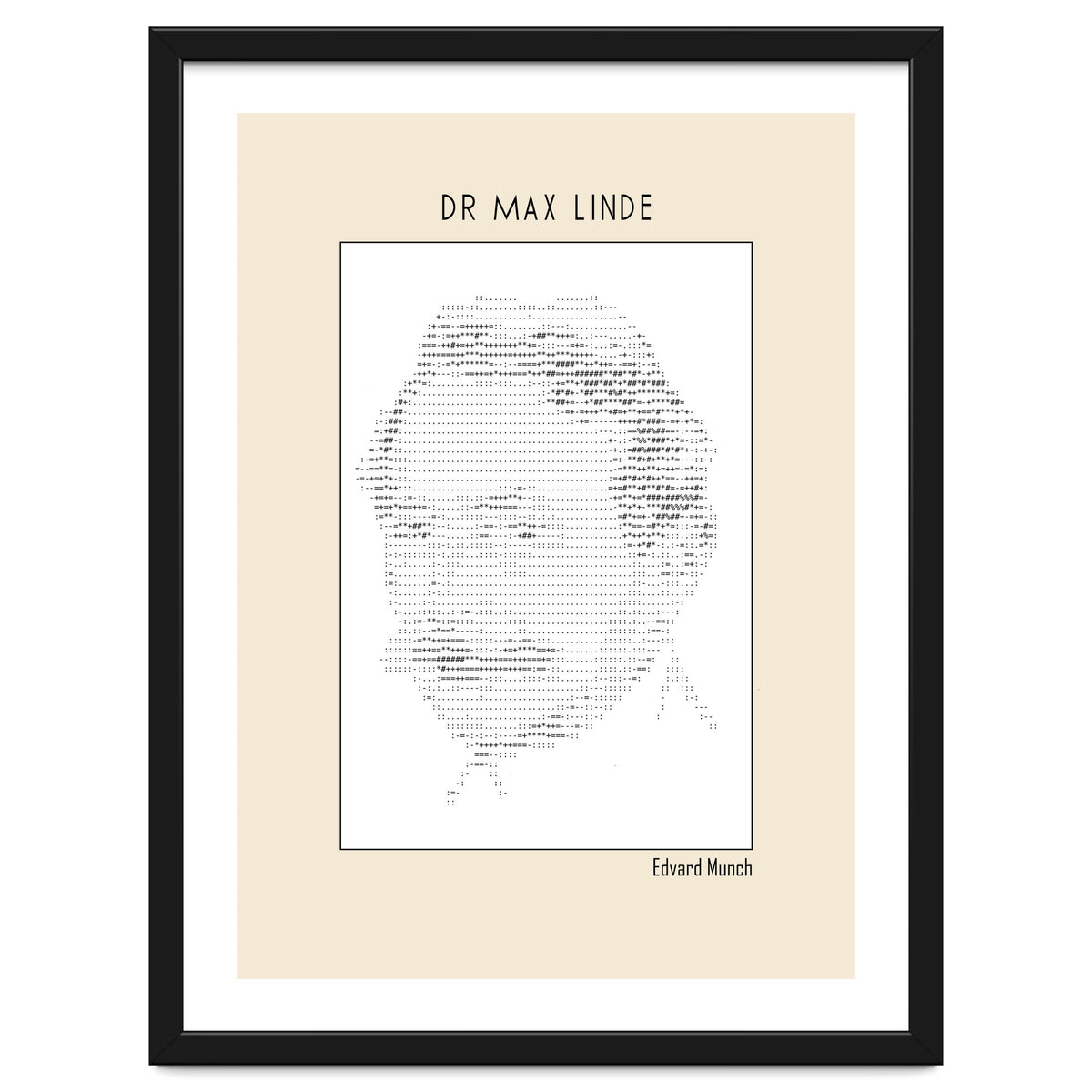 Dr Max Linde – Edvard Munch (ascii Art)