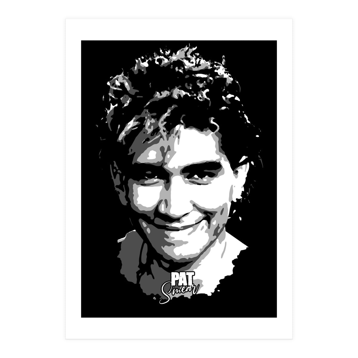 Pat Smear American Musician Legend in Grayscale (Print Only)