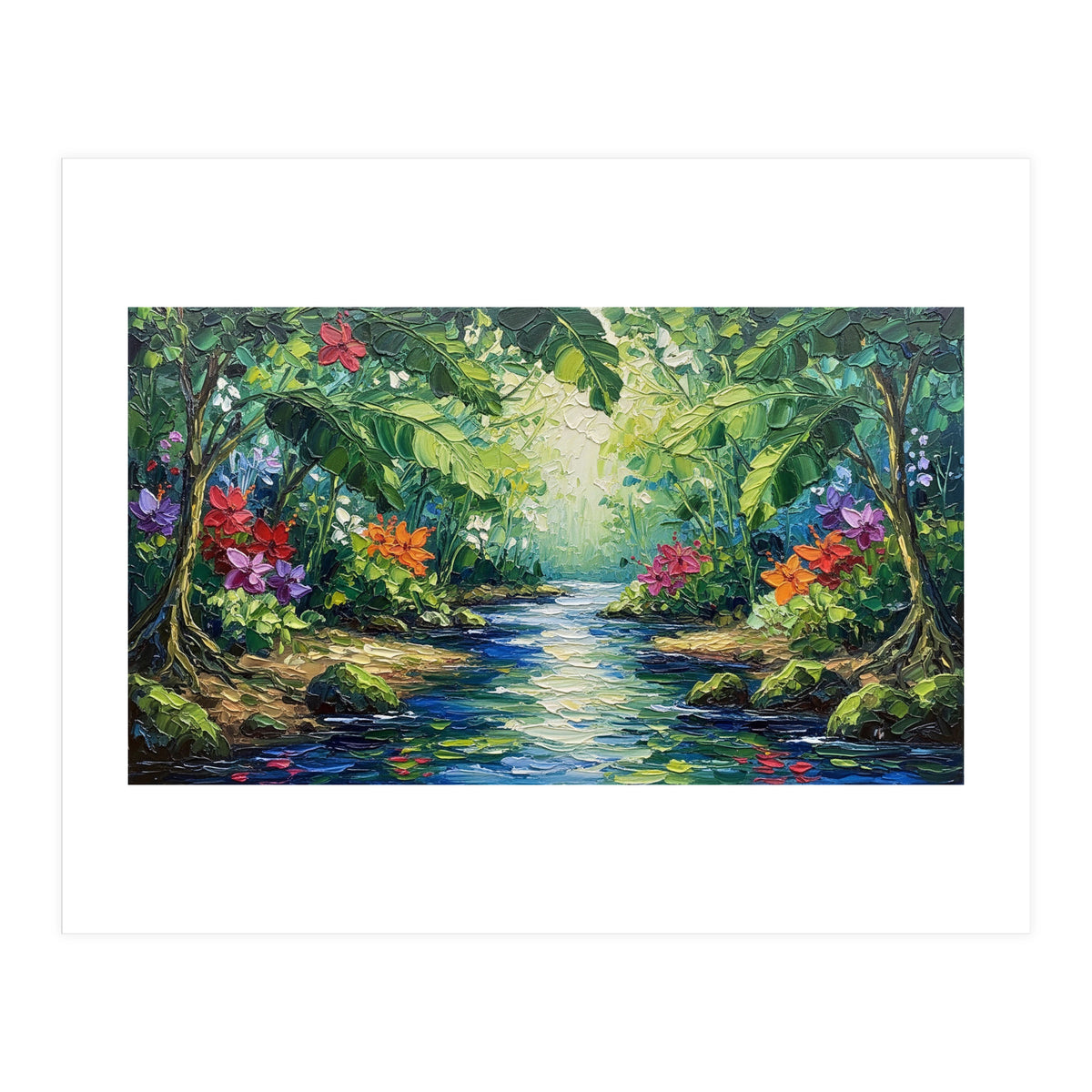 Tropical Jungle Oasis (Print Only)