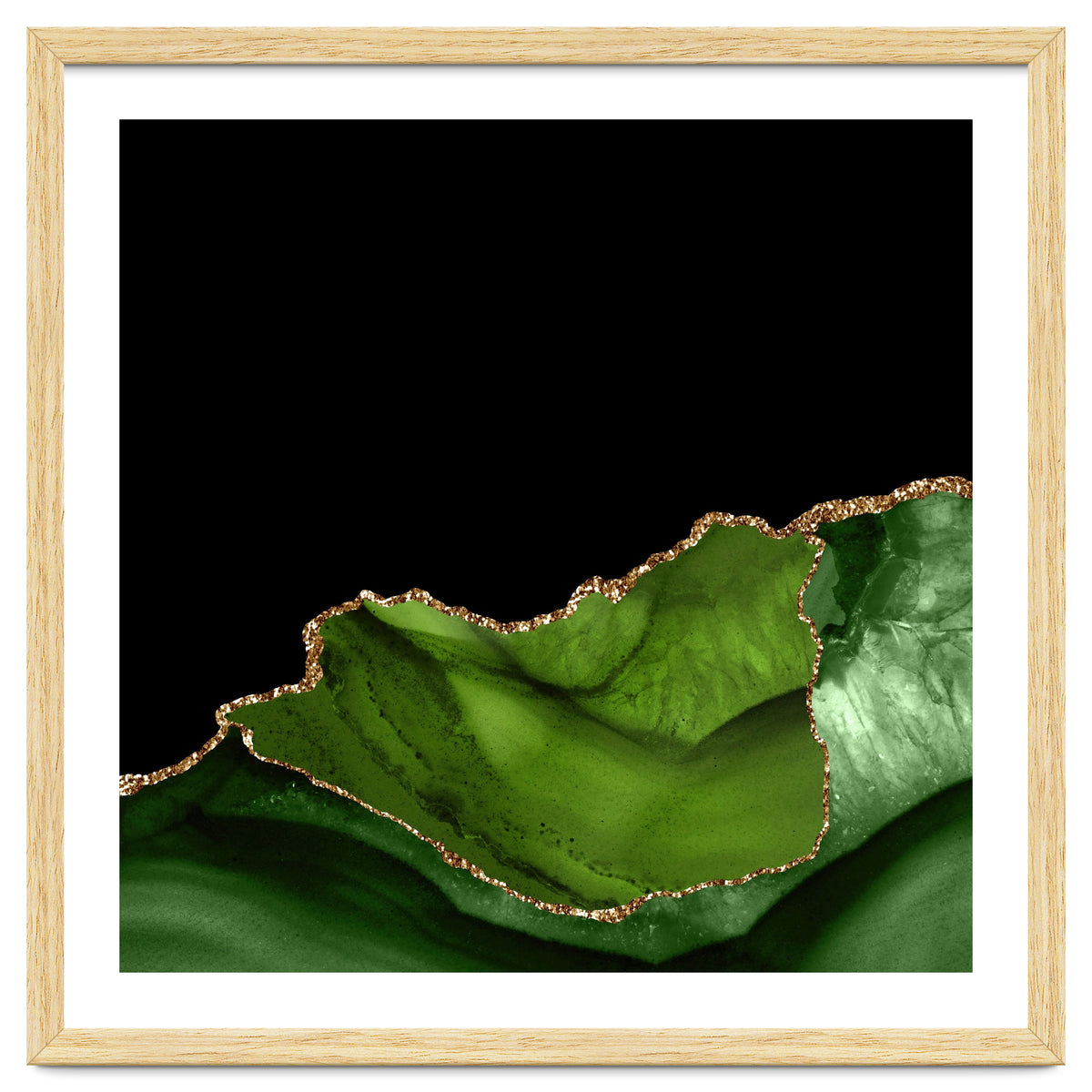 Green & Gold Agate Texture 06