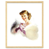 Beautiful Smiling Lady In White thumbnail