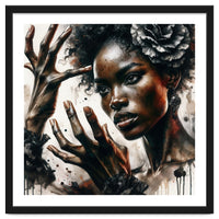 Noir Flamenco Hands Portrait