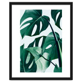 Monstera Tropical Photography Digital Art, Minimal Nature Jungle Botanical Leaves thumbnail