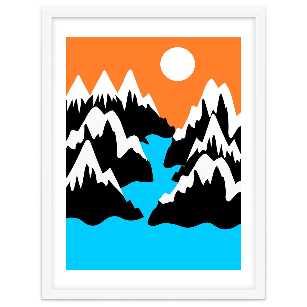 Mountainous River Mouth