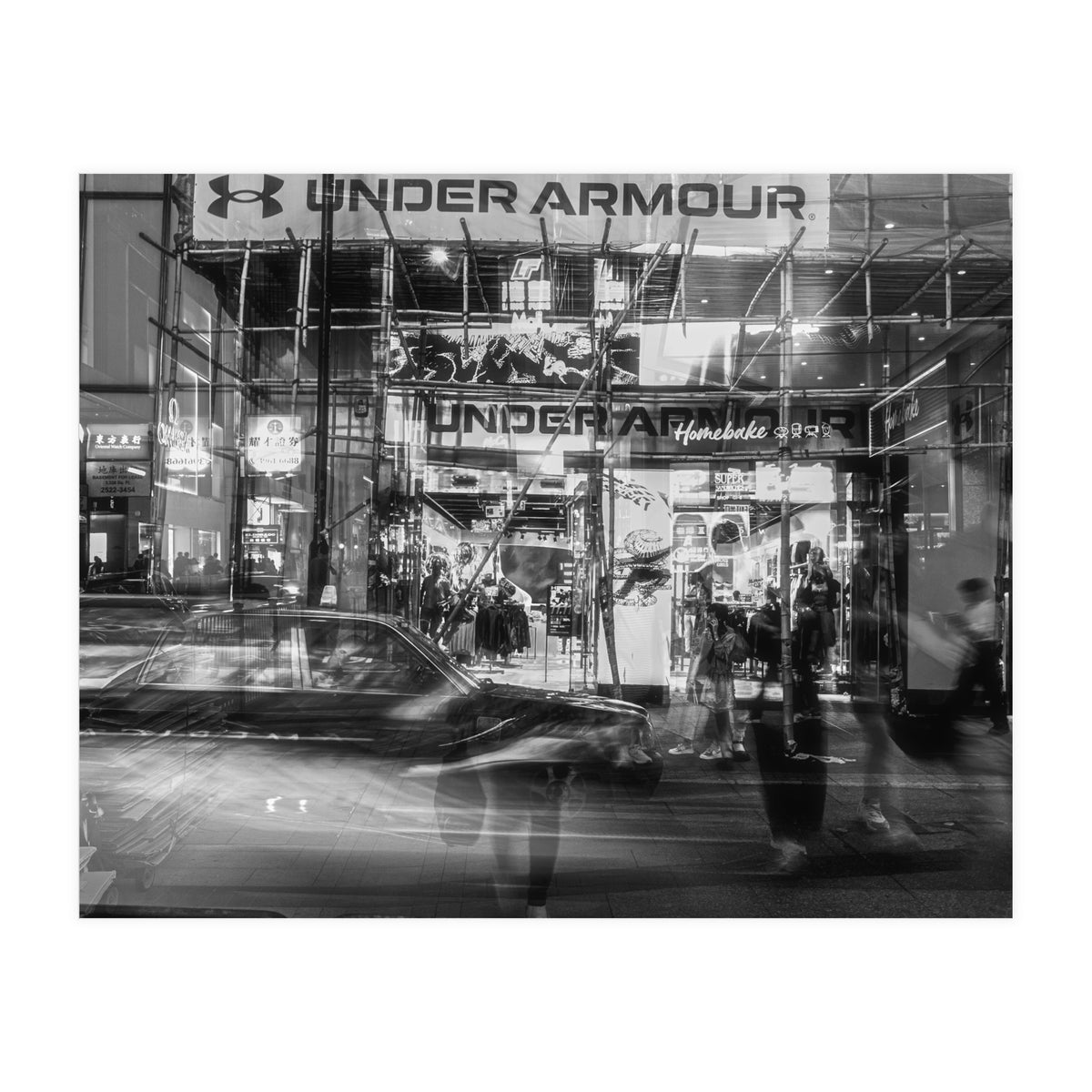 Street Photography - Night in Hong Kong Causeway Bay (Print Only)