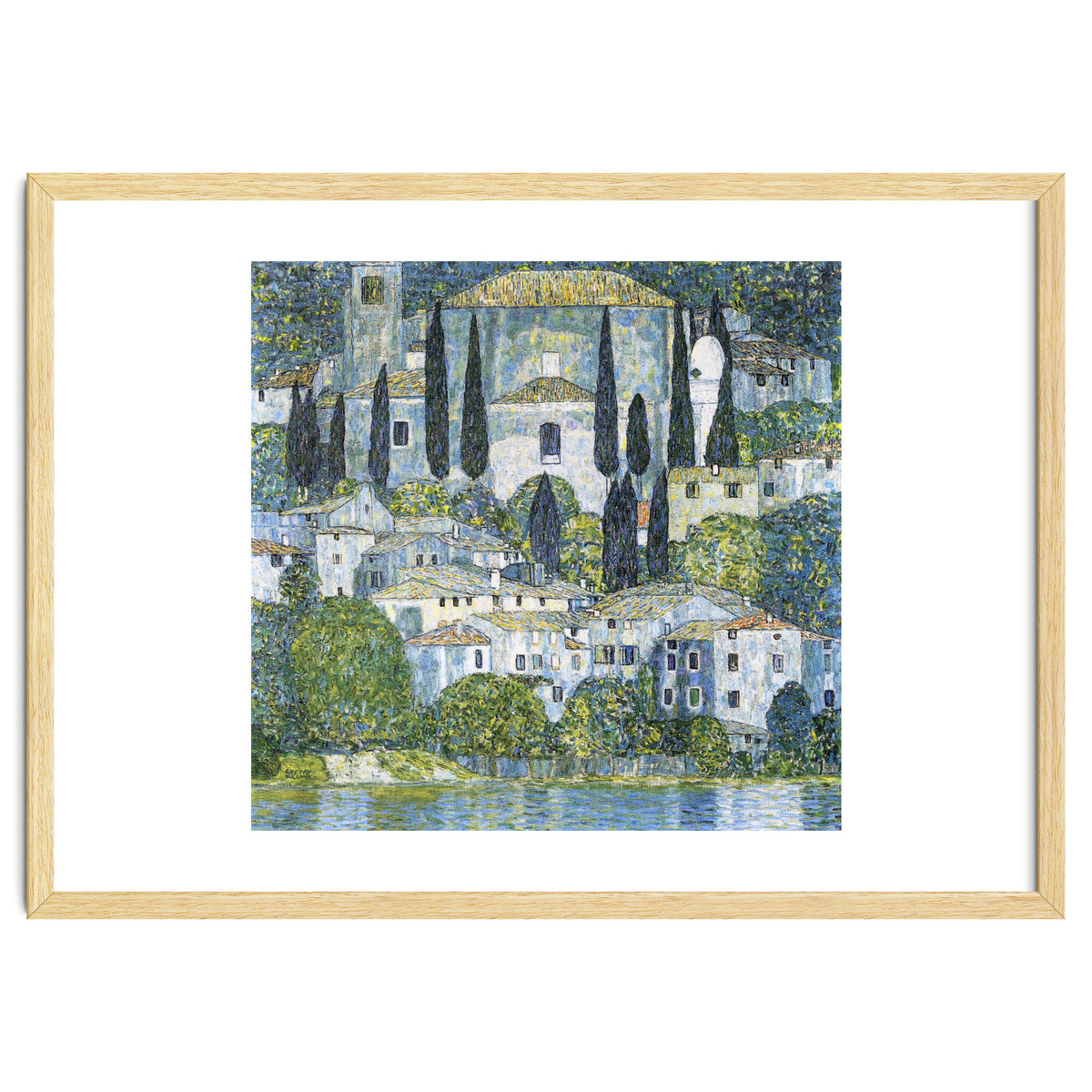 Gustav Klimt – Kirche in Cassone (1913) | Vibrant Landscape Masterpiece Art Print