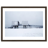 First aid house in the winter seascape thumbnail