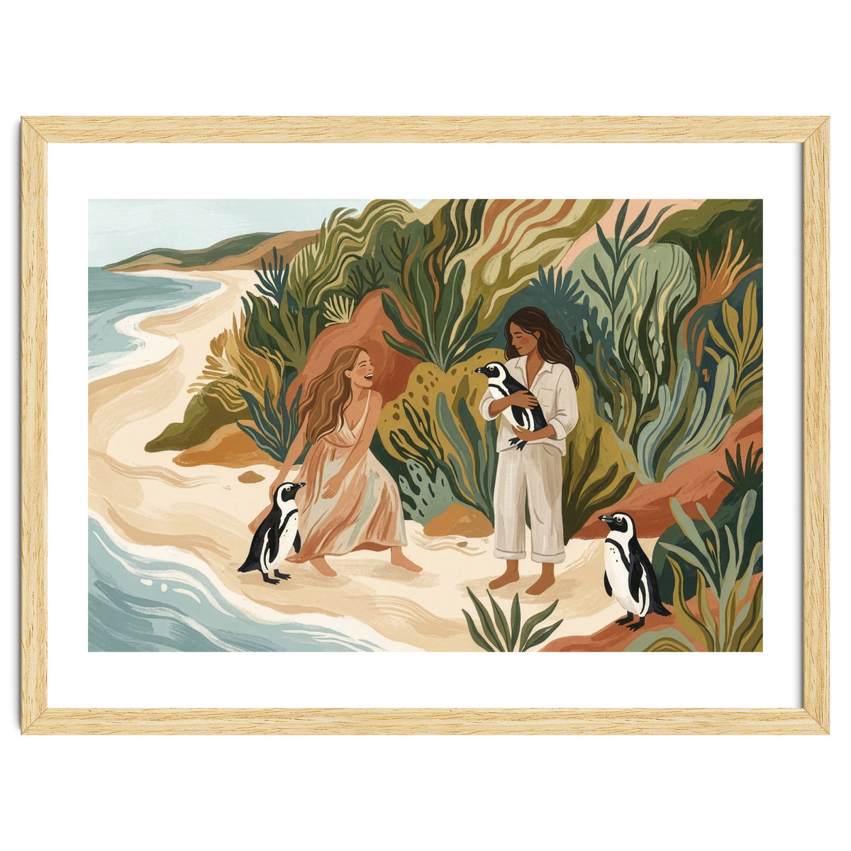 Penguin Friends By The Sea