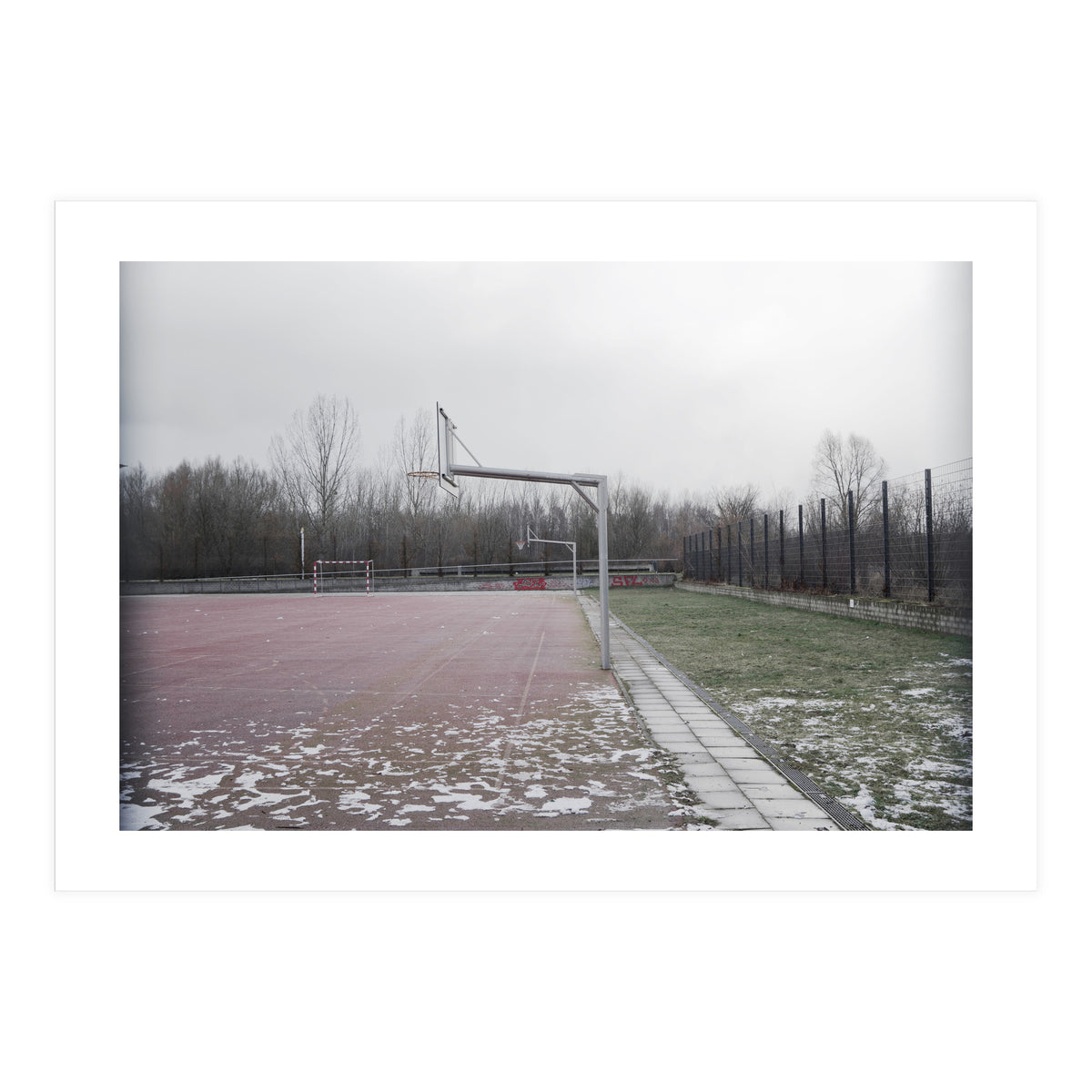 No people basketball court (Print Only)