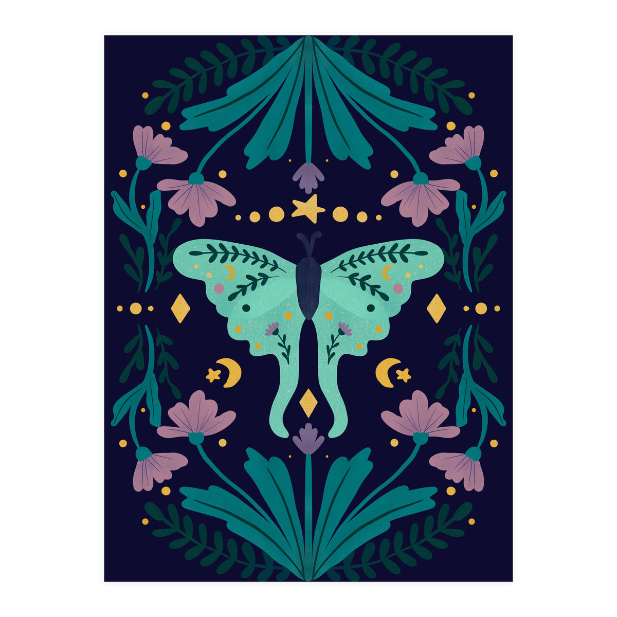 Mystical Series – Luna Moth (Print Only)