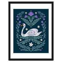 Swan Purple And Teal