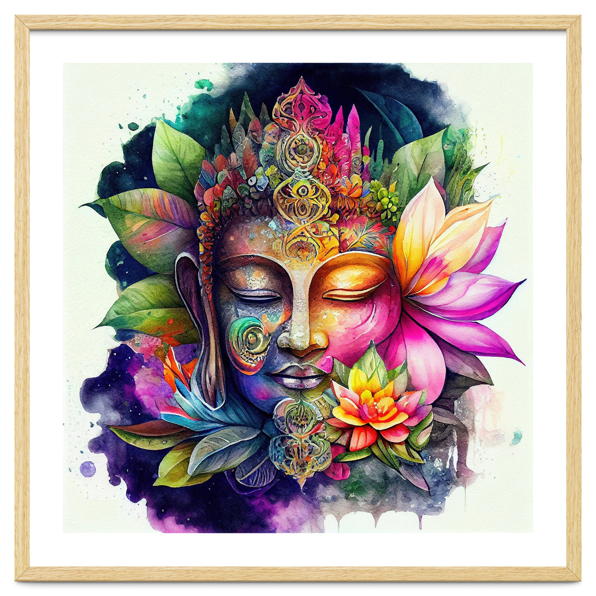 Floral Awakening Buddha