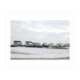 Snow covered houses on the hill (Print Only) thumbnail